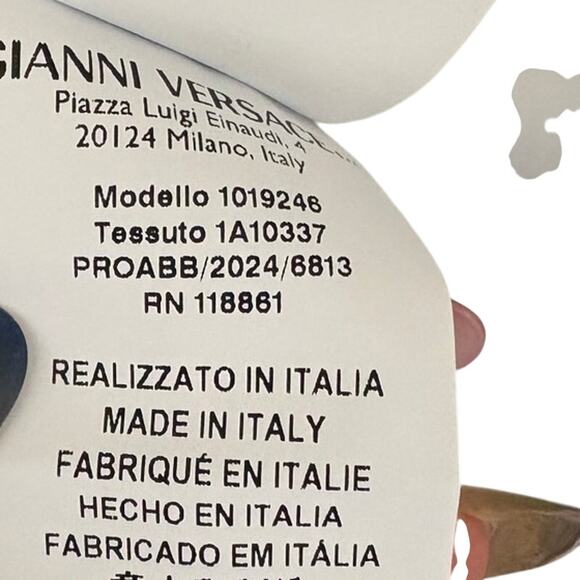 Versace Medusa Blue and White Checkered wool jacket 38 - Picture 9 of 10